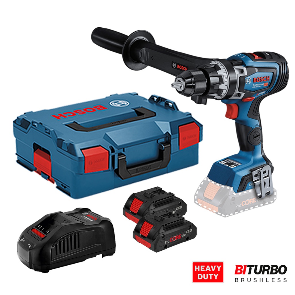 Taladro inalambrico 18V BOSCH GSB 18V-150 C + PERCUTOR / BITURBO / BOSCH-