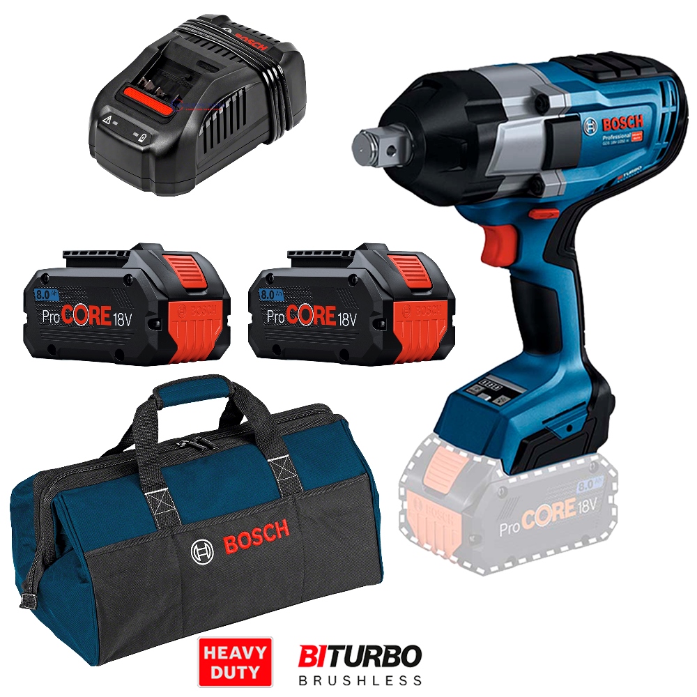 Pistola de Impacto 3/4"  GDS 18V-1050 H / 1050 NM / BITURBO / BOSCH-