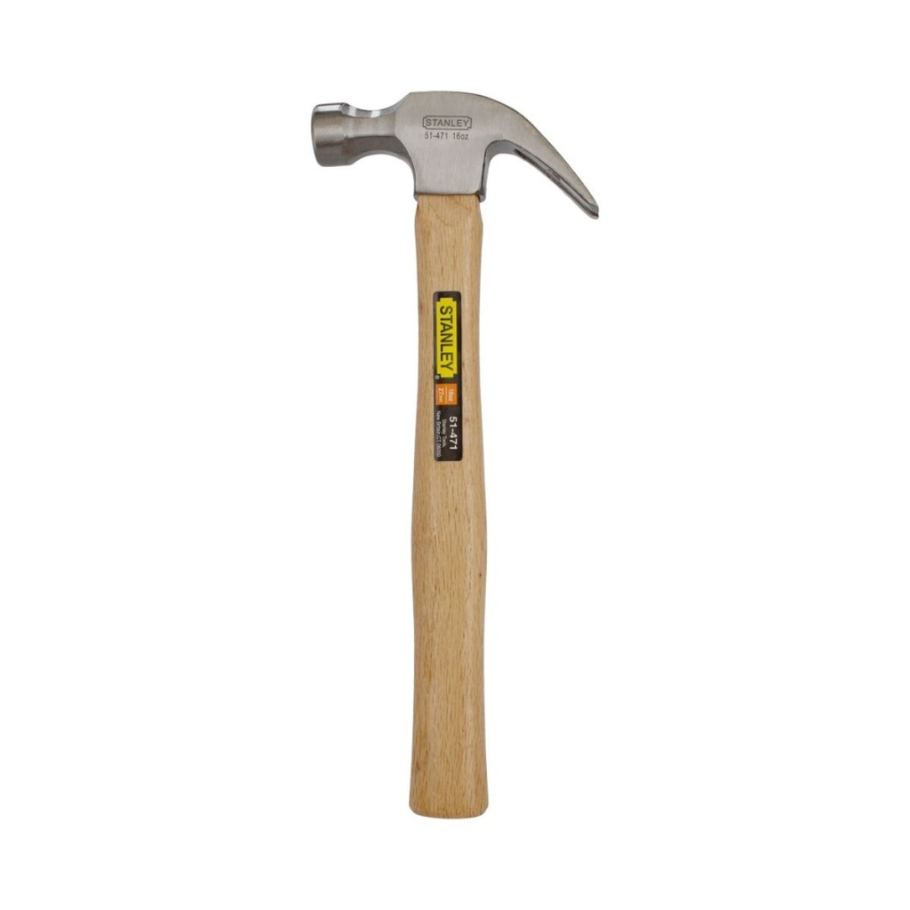 Martillo de Uña Curva 16 OZ Mango de Madera / STANLEY/ / DEWALT-2-A-3-D-1