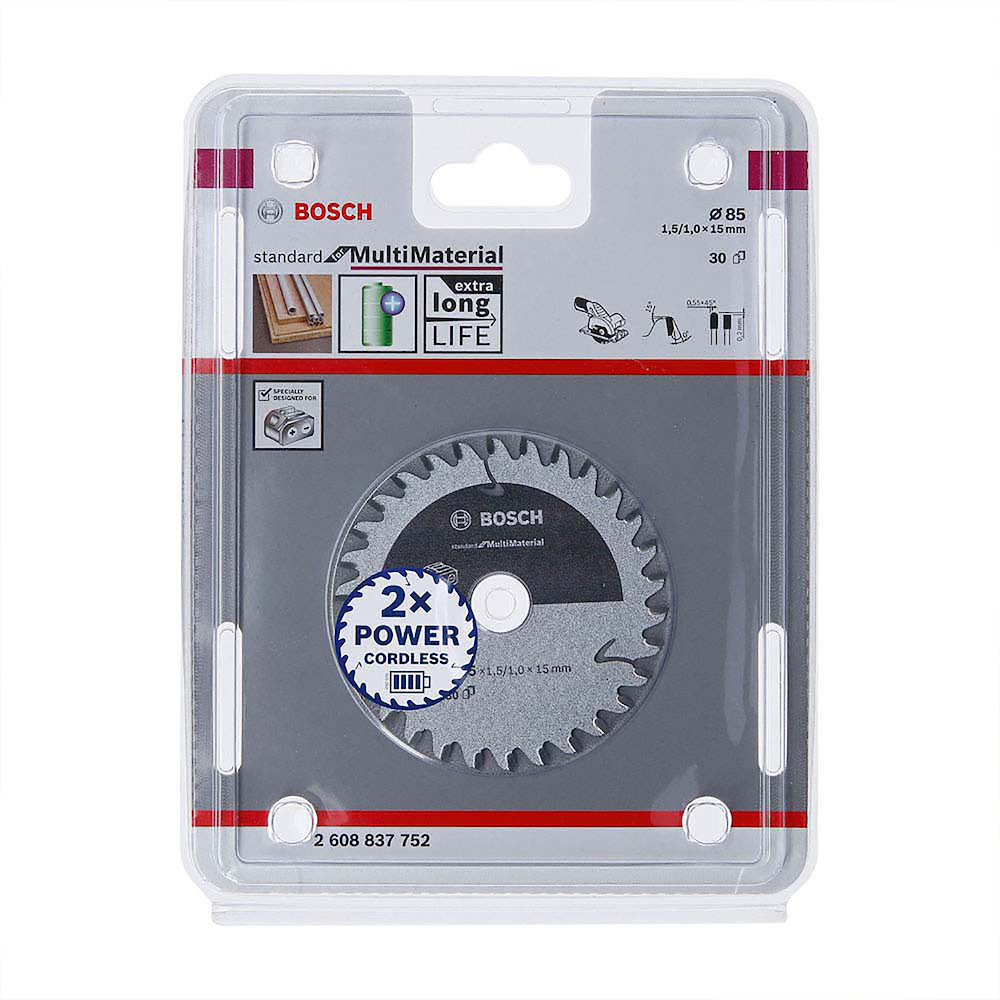 Disco Sierra Circular 3" 20D / Eje 5/8" BOSCH Madera / BOSCH-TABLA-6
