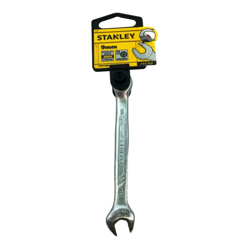 LLAVE COMBINADA 9 MM / COLA CORONA, 12 PUNTOS / ANTI-SLIP / STANLEY / DEWALT-