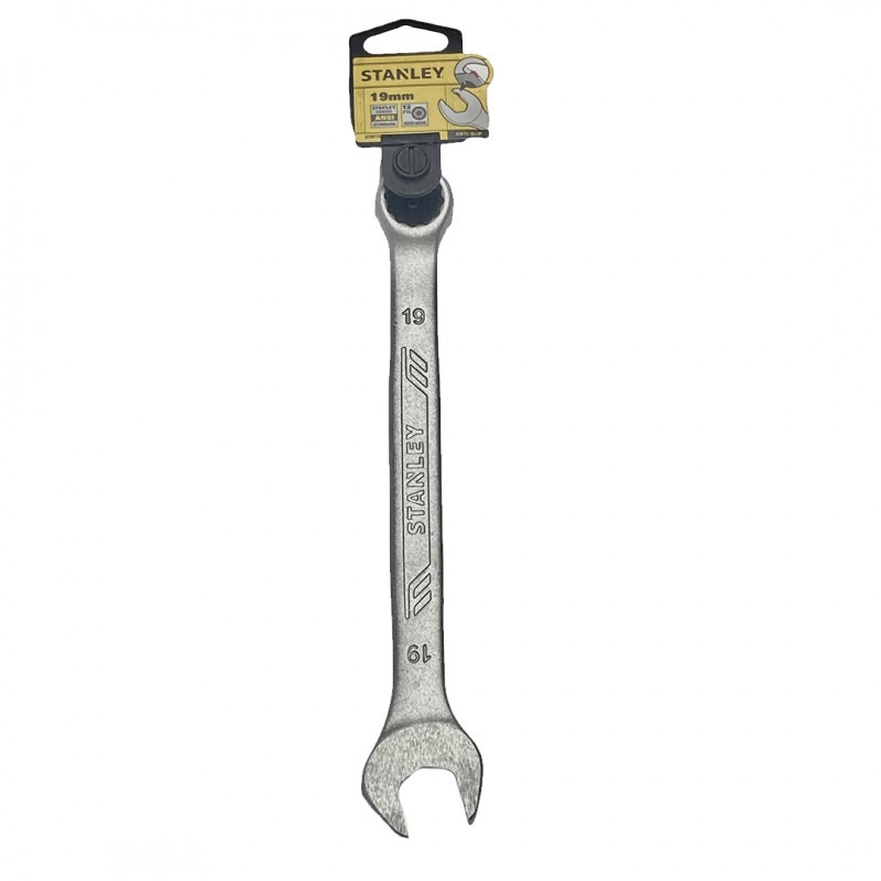 LLAVE COMBINADA 19 MM / COLA CORONA, 12 PUNTOS / ANTI-SLIP / STANLEY / DEWALT-