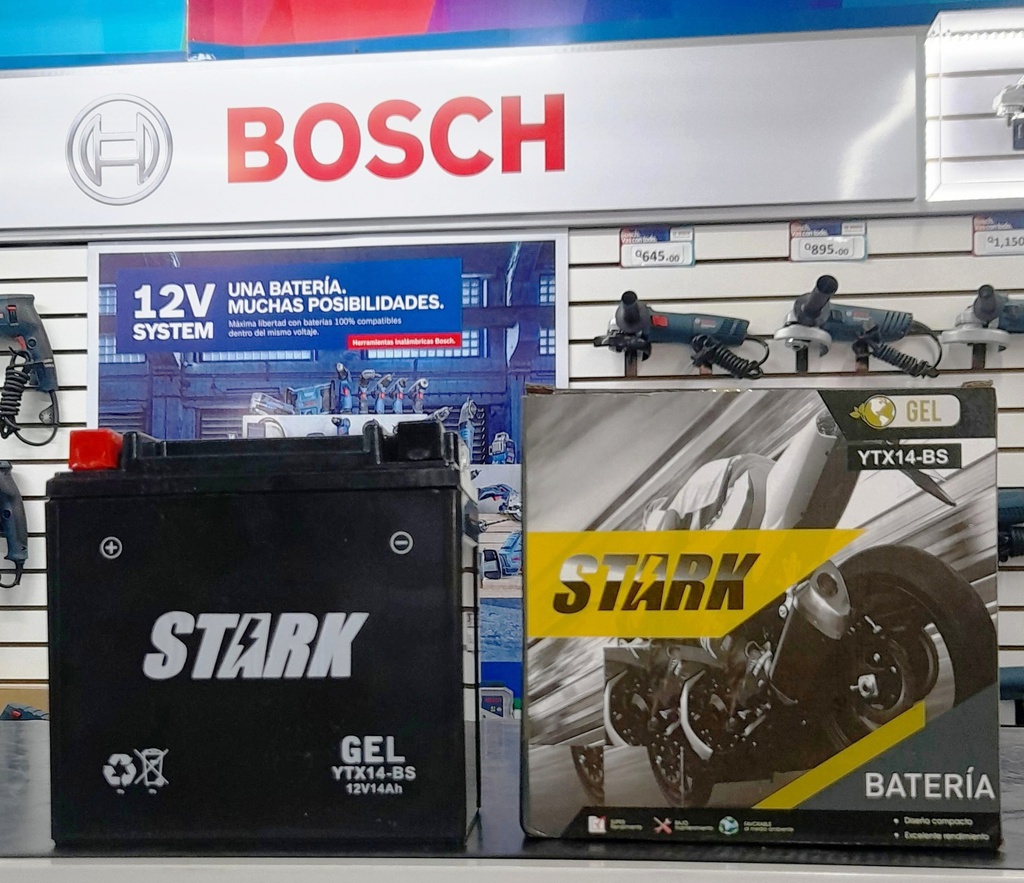 Bateria Moto YTX14-BS STARK  GEL / 14 Ah / BOSCH-