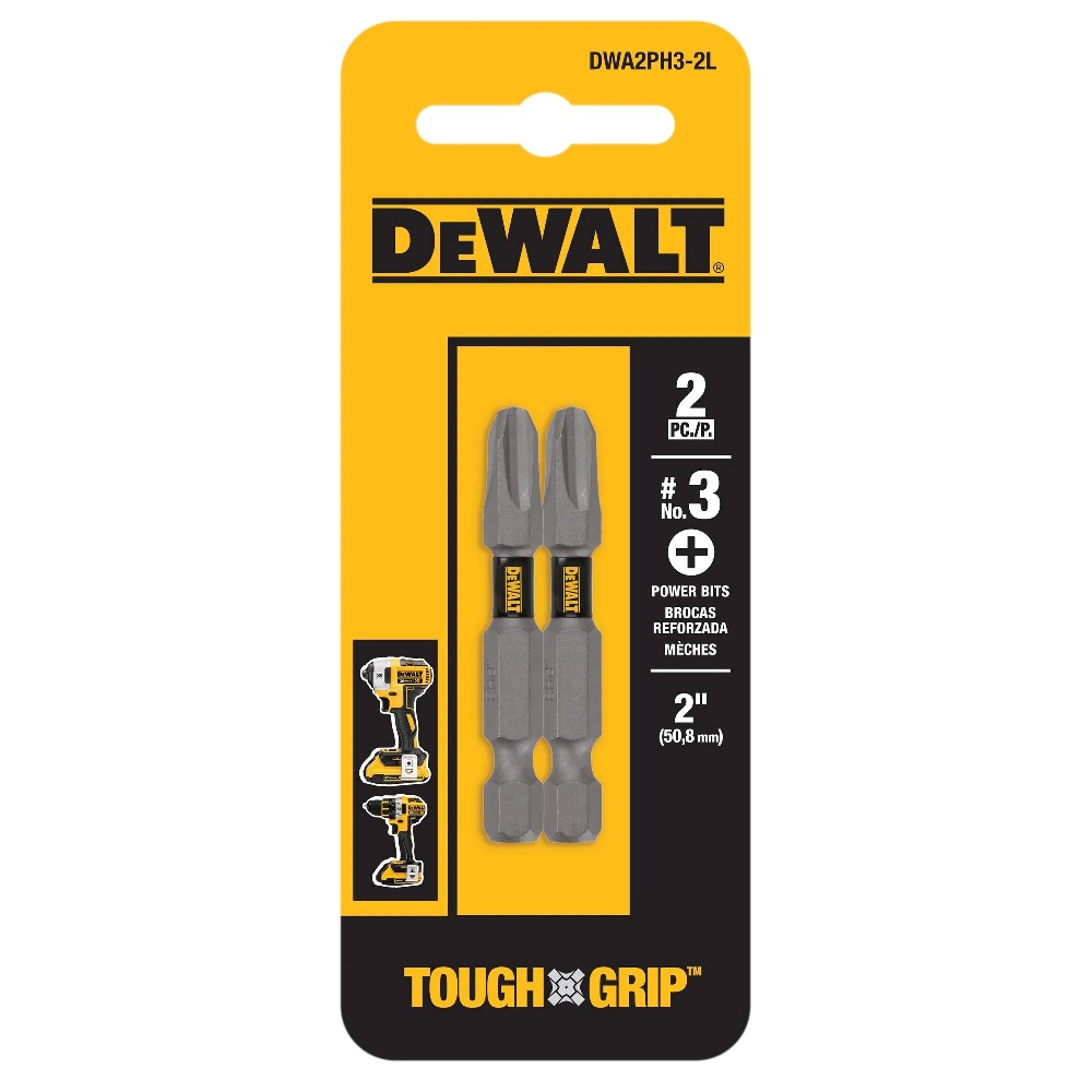 Punta No 3 Philips de 2" DeWalt / TOUGH GRIP / DEWALT-5-C-2-F-1