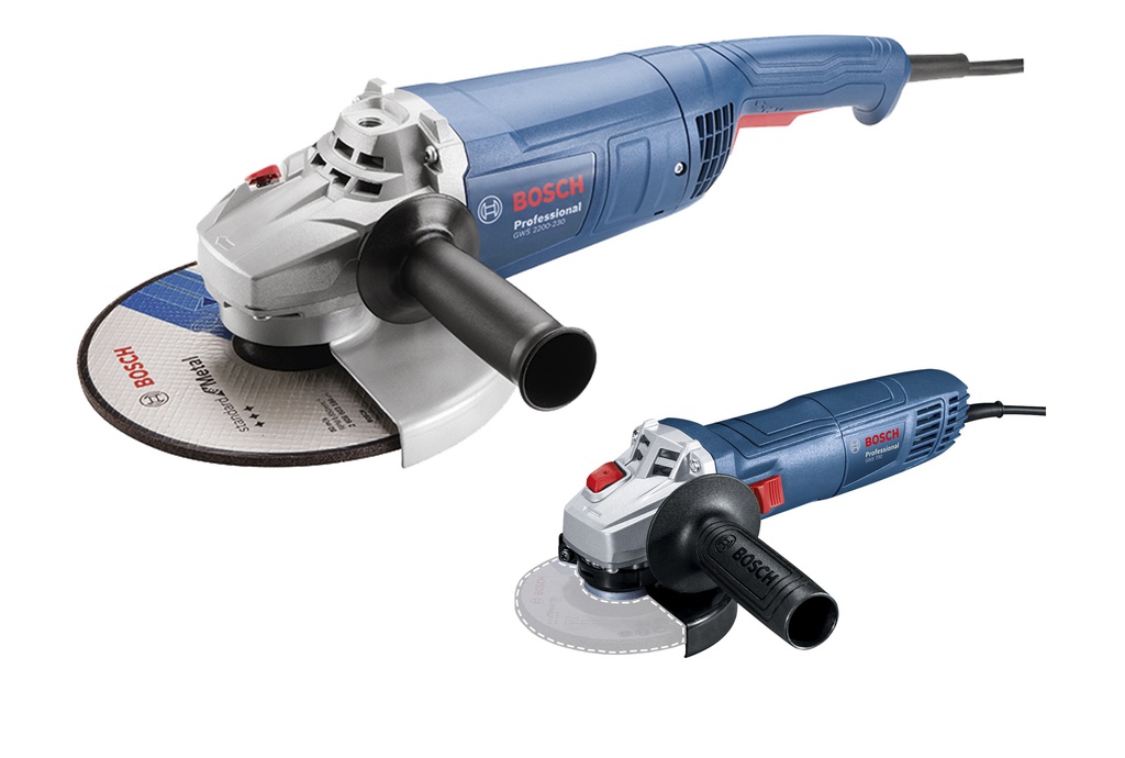 Amoladora 9&quot; BOSCH GWS 2200-230 / 2200 W / VULCANO / + GWS 700 / BOSCH-8-A-2  / 7-A-5