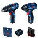 Combo Taladro GSB 120-LI GDR 120-LI / 2 Bateria 1 Cargador / BOSCH-6-E-3