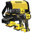 Combo Taladro SBD715+SBI810 / 2 Bateria 1 Cargador / 20 Volt / STANLEY / DEWALT-1-E-2-B