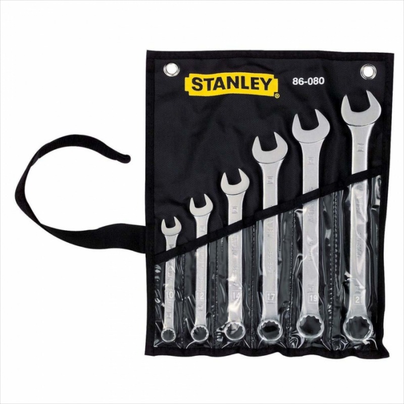 Llaves Combinadas METRICAS 6 Piezas / 10, 12, 14, 17, 19, 21, MM, STANLEY / DEWALT-