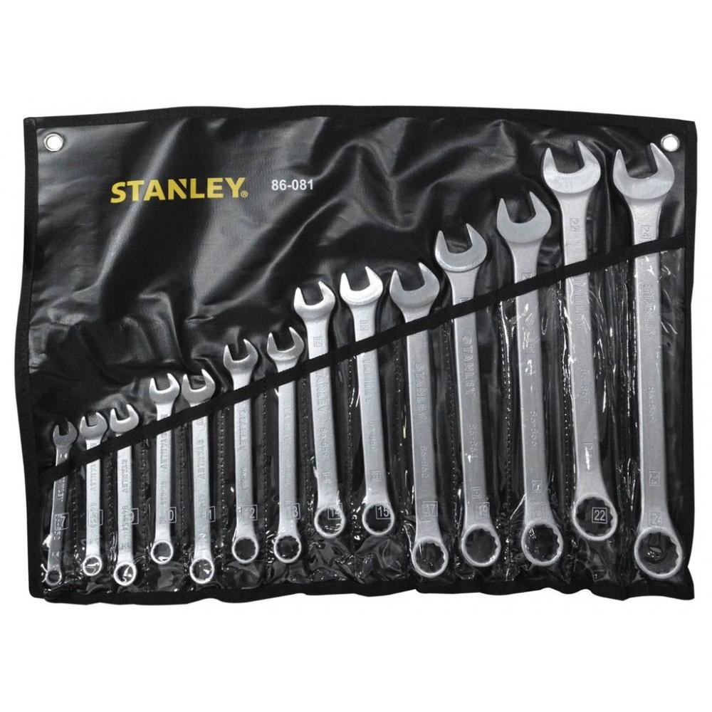 Llaves Combinadas METRICAS 14 Piezas / 7, 8 ,9 ,10, 11, 12, 13, 14, 15, 17, 19, 21, 22, 24, MM, STANLEY / DEWALT-