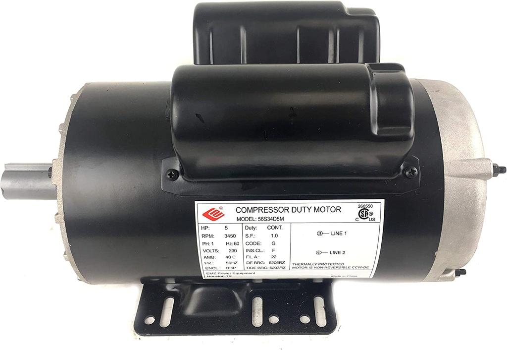 Compresor REP. Motor 220V / 5.0 HP CAMBELL / TQ3101 / CE4104 / HS5180 / CE3000 / CE5003 /BOSCH-PISO-2-PUERTA