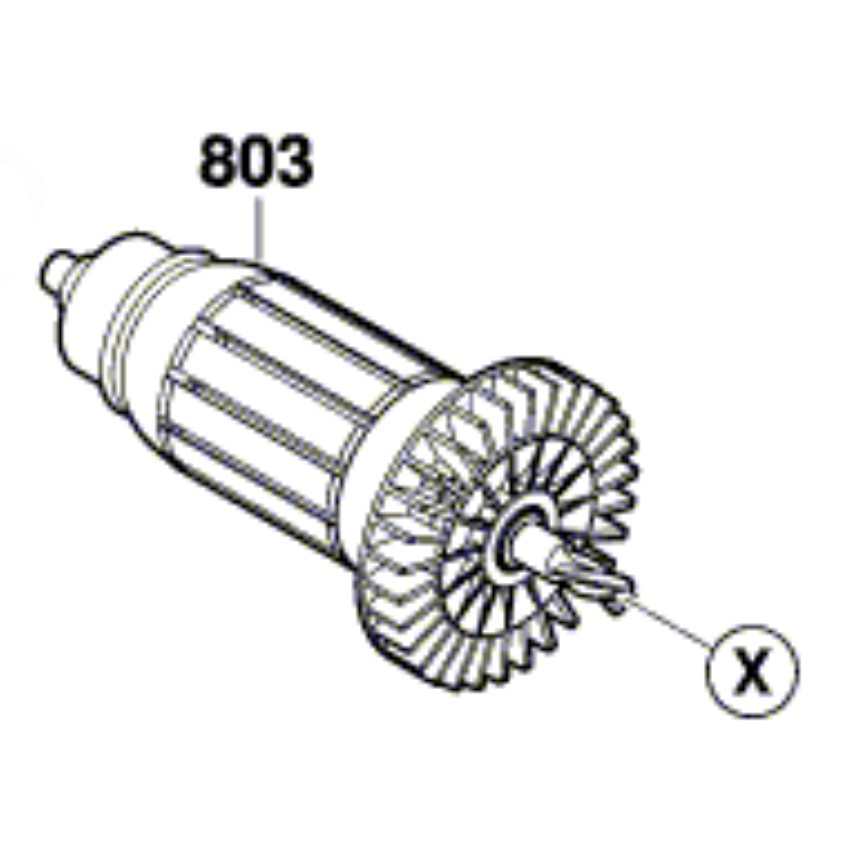 Inducido Taladro GBM 1600 RE / BOSCH-4-D-3-C