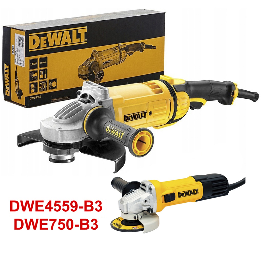 Amoladora 9" DEWALT DWE4559 3.5 HP COMBO + DWE750 / DEWALT-7-D-1 (B2)16-D-1-A