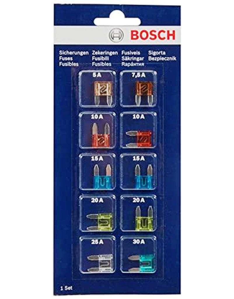 Fusible FLOSSER / SET / Uña / 5 / 7.5 / 10 / 15 / 20 / 25 / / BOSCH-