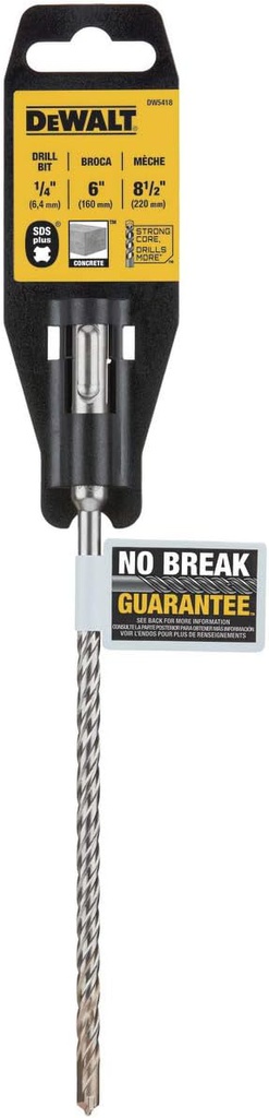 Broca SDS Plus 1/4" X 8" DEWALT / DEWALT-TABLA 4
