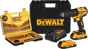 Taladro inalambrico 20 V DEWALT Lithium / Sin Carbones / Percucion / DEWALT-7-C-2-C-1
