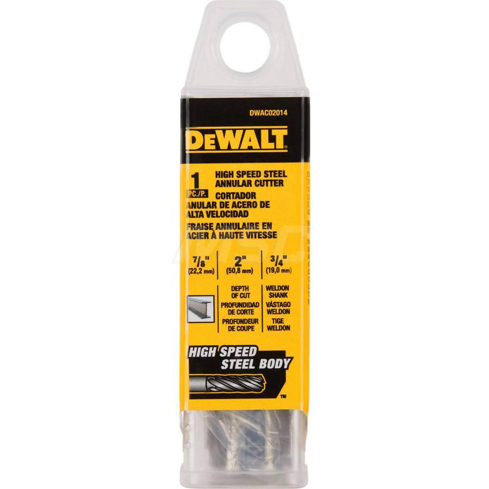 Broca Anular DEWALT 22,2 mm / 7/8&quot; x 2&quot; / DEWALT-TABLA-2