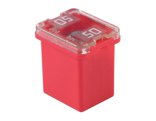 Fusible Rojo / Tipo Caja / 50 Amp / FLOSSER / BOSCH-EXHIBICIÓN
