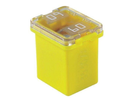 Fusible Amarillo / Tipo Caja / 60 Amp / FLOSSER / BOSCH-EXHIBICIÓN
