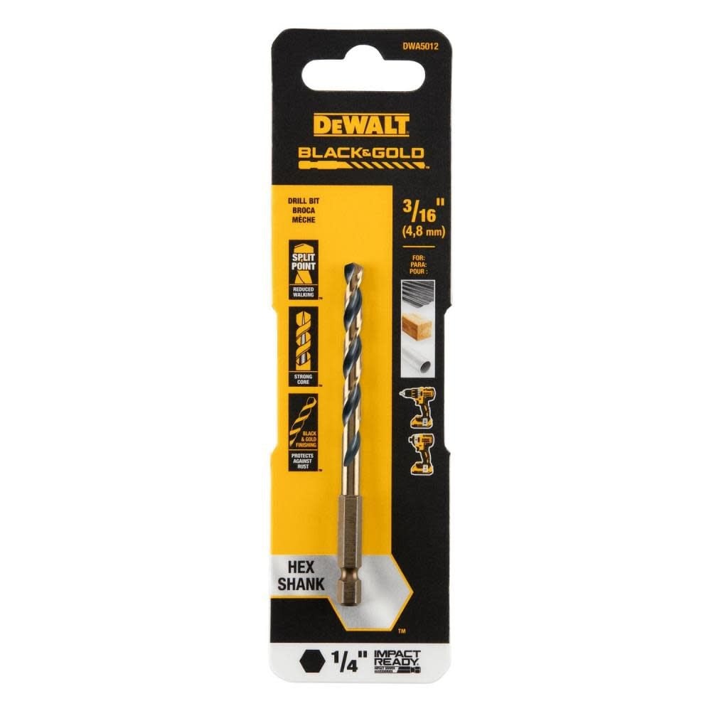 Broca Metal Madera / HEXAGONAL / 3/16&quot; / DEWALT-Tabla-3