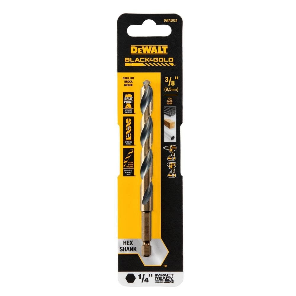 Broca Metal Madera / HEXAGONAL / 3/8&quot; / DEWALT-