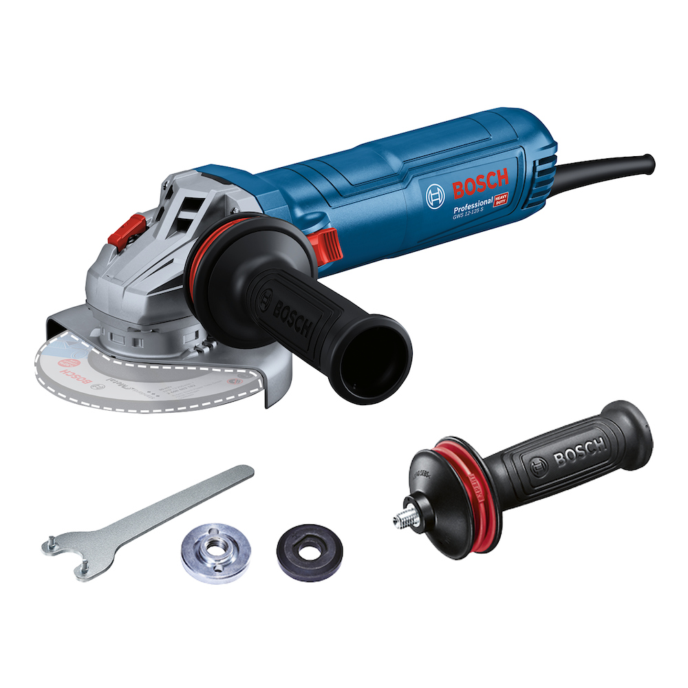 Amoladora 5&quot; BOSCH GWS 12-125 S / EJE 5/8&quot; / BOSCH-