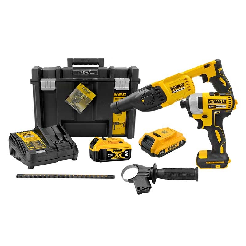 Combo Taladro DCH133+DCF7871 / 2 Bateria 1 Cargador / 20 Volt / DEWALT