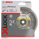 Disco de diamante 4 1/2&quot; Corte Concreto BOSCH / X-LOCK / DIAMANTADO / BOSCH-