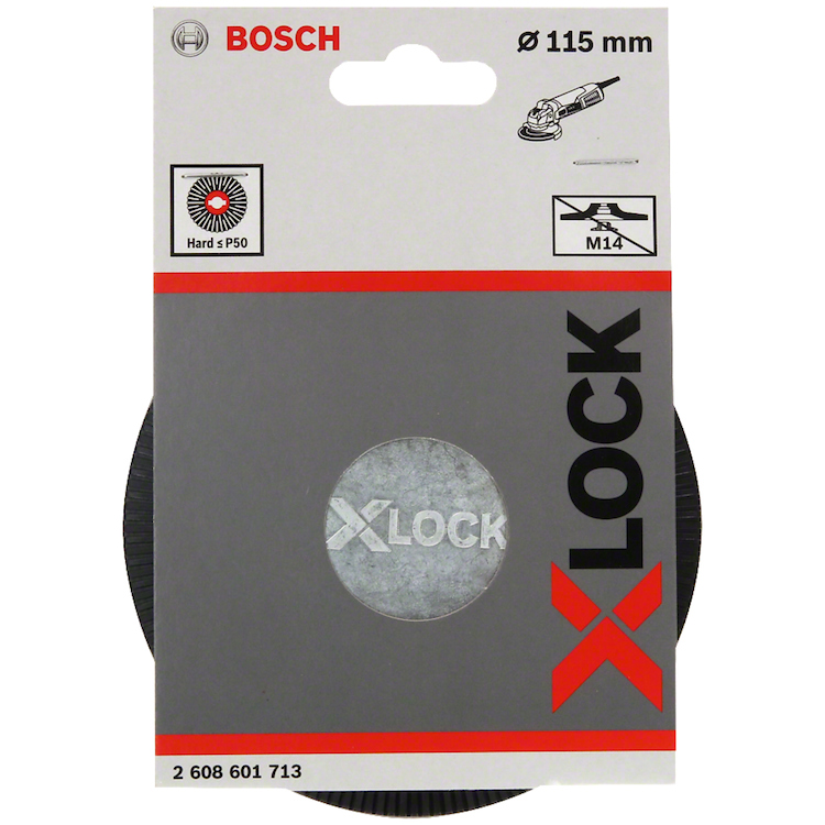 Plato de Hule 4 1/2&quot; BOSCH / X-LOCK / BOSCH-TABLA-ACC