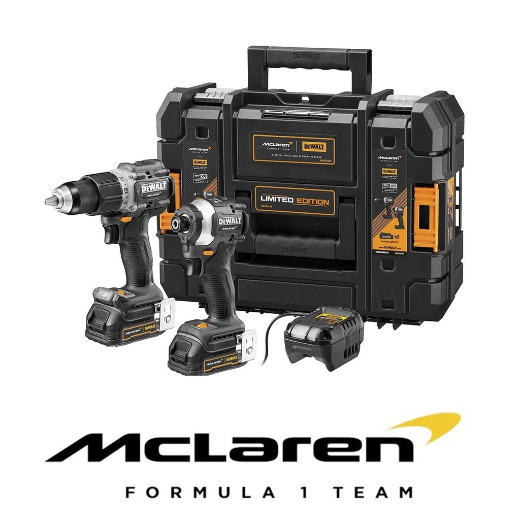 Combo Taladro DCK200ME2GT / DCD85M+DCF85M / 2 Bateria 1 Cargador / 20 Voltios / MCLAREN / DEWALT-6-B-3-A
