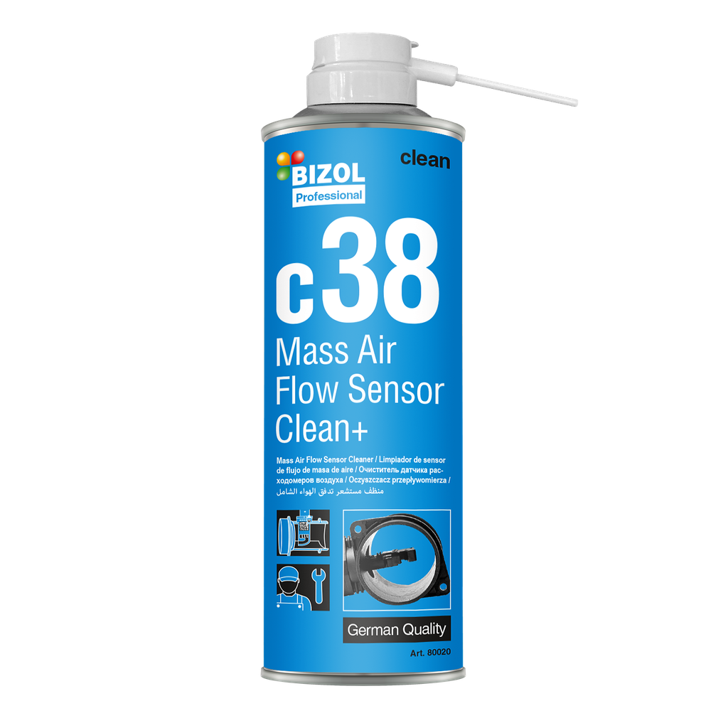 AEROSOLES TECNICOS C38 LIMPIADOR DE SENSOR DE MASA DE FLUJO DE AIRE 300ML / BIZOL / BOSCH-10-A-2