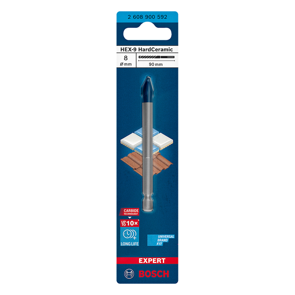 Broca Diamantada 5/16&quot; ( 8 mm ) / PORCELANA Y CERAMICA / BOSCH-TABLA 6