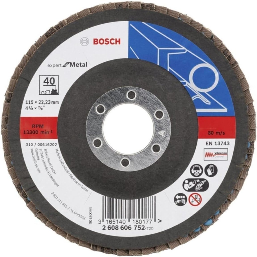 Disco Laminado 4/12&quot; G.40 / METAL / EXPERT / BOSCH-7-D-3