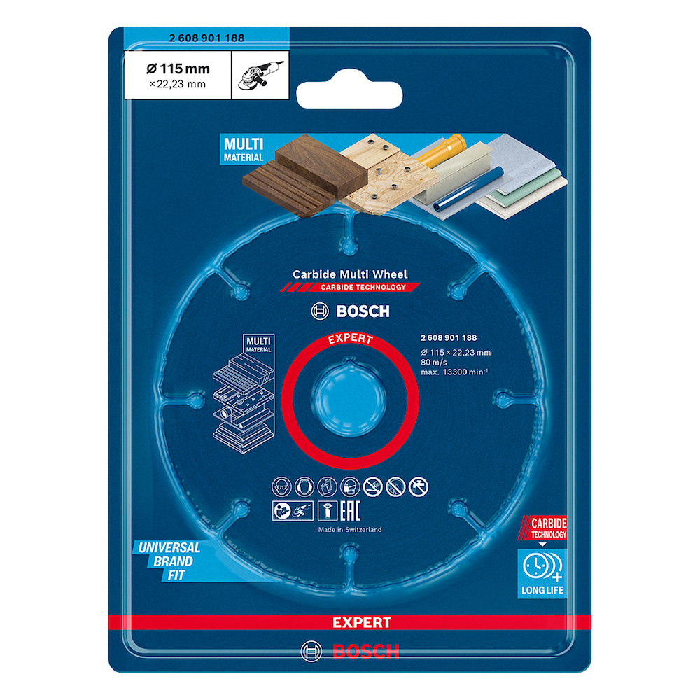 Disco de diamante 4 1/2" BOSCH Corte Madera / Metal / Platico / MULTI WHEEL / EXPERT / BOSCH-TABLA-6