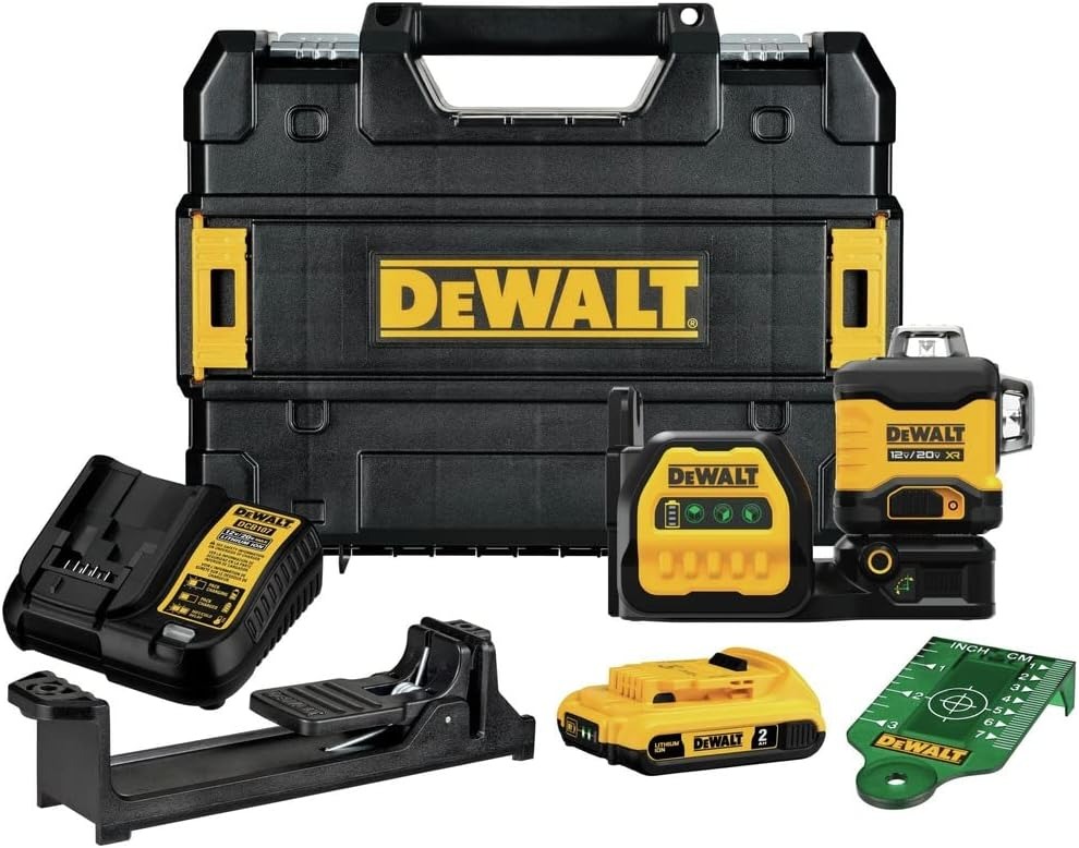 Nivel Laser Autonivelante 3 Lineas 360° Vertical horizontal / 12V-20V / LINEA VERDE / DEWALT-6-B-3-B/16-B-2-B