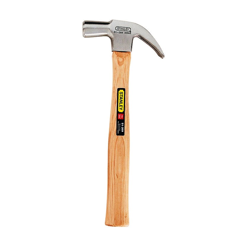 Martillo de Uña Curva 20 OZ Mango de Madera / STANLEY / DEWALT-