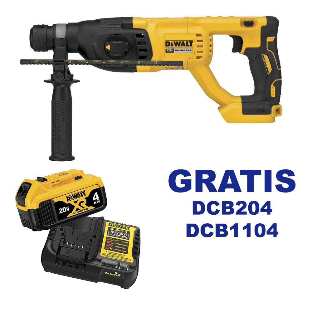 Martillo Perforador 2 KG DCH133 / BARETOOL / GRATIS DCB204 + DCB1104 / DEWALT-(2)