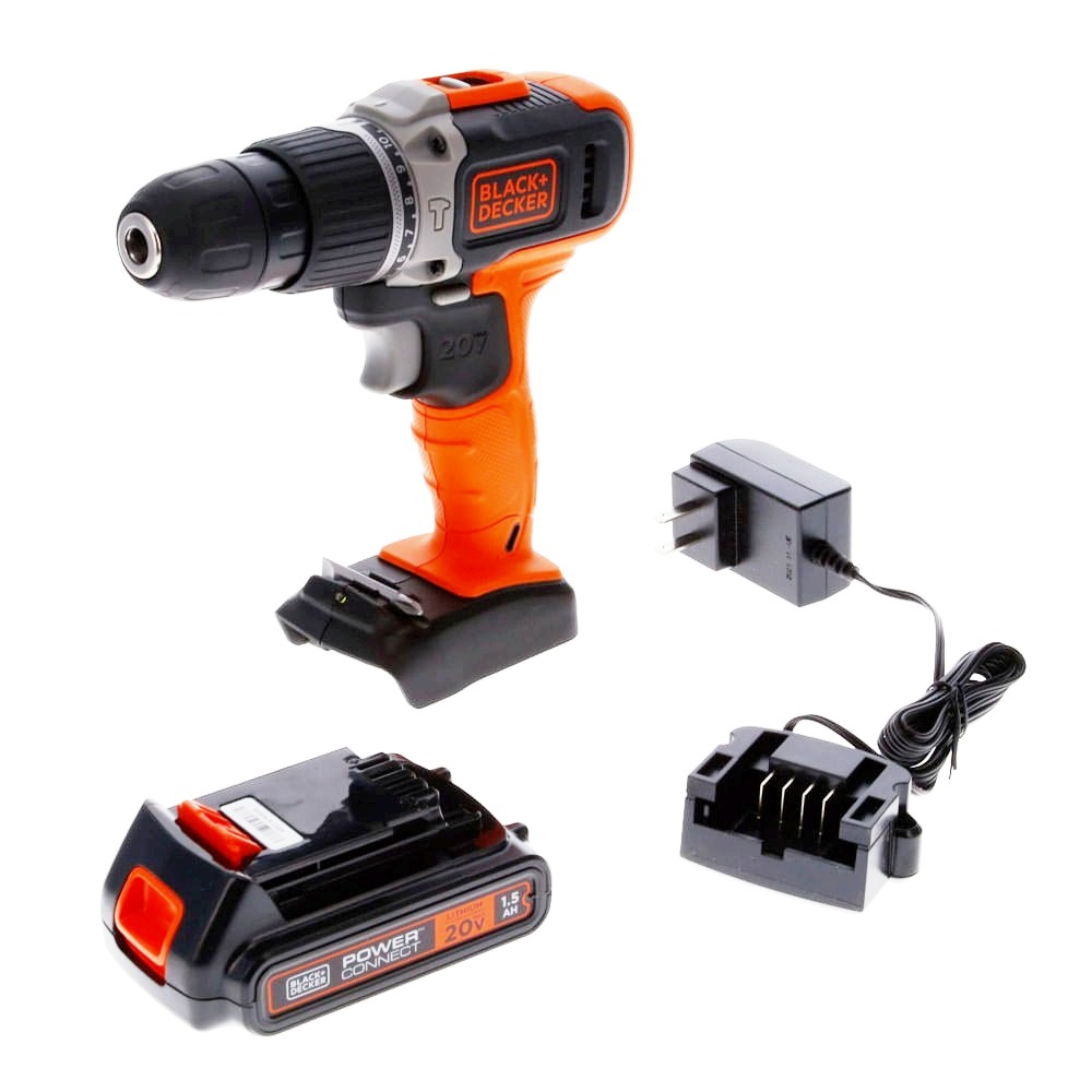 Taladro inalambrico 20V BLACK + DECKER /  BCD704C1-B3  / DEWALT-