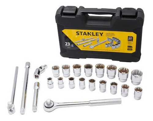 Juego / Dados / Corto 1/2&quot; / 23 Piezas 12 puntos / MM / STANLEY / DEWALT-