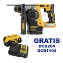 Martillo Perforador 2 KG DCH273B 20V DEWALT / BARETOOL / GRATIS DCB204 + DCB1104 / DEWALT-1-E-2-A