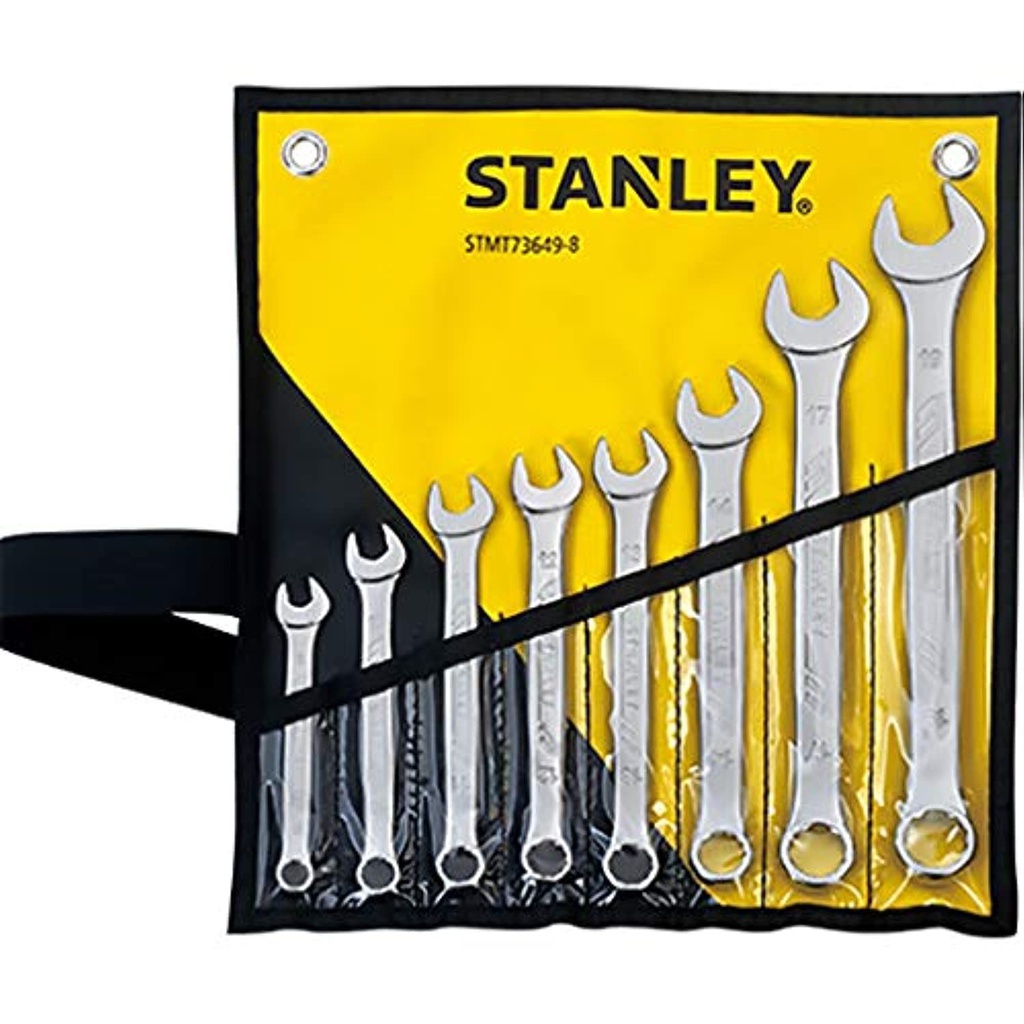 Llaves Combinadas METRICAS 14 Piezas / 8 ,9 ,10, 11, 12, 13, 14, 15, 16, 17, 18, 19, 22, 24 MM, STANLEY / DEWALT-