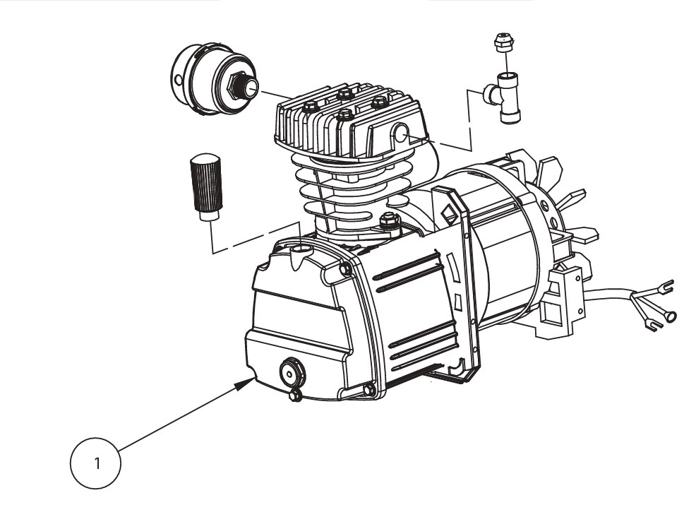 Compresor REP. Motor 120 V / DC500100DI / DX500100DI / BOSCH-