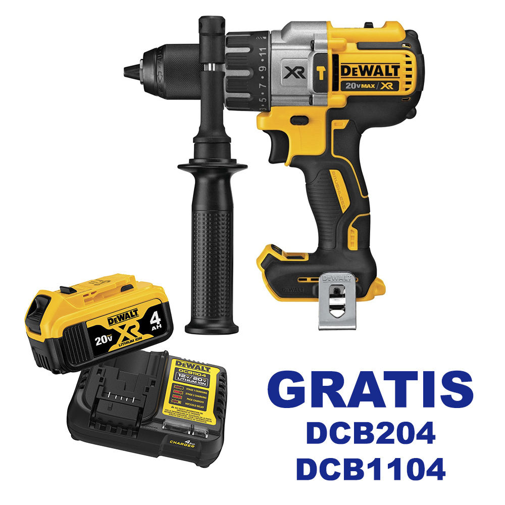 Taladro inalambrico 20 V DEWALT / BARETOOL / GRATIS DCB204 + DCB1104 / DEWALT-X