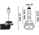 Bombilla FLOSSER H27W/2 / PGJ13 / 12V / 27 W / H19 / BOSCH-PISO-1