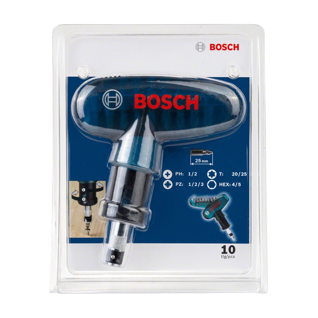 Juego de 10 puntas  DESTORNILLADOR / BOSCH-