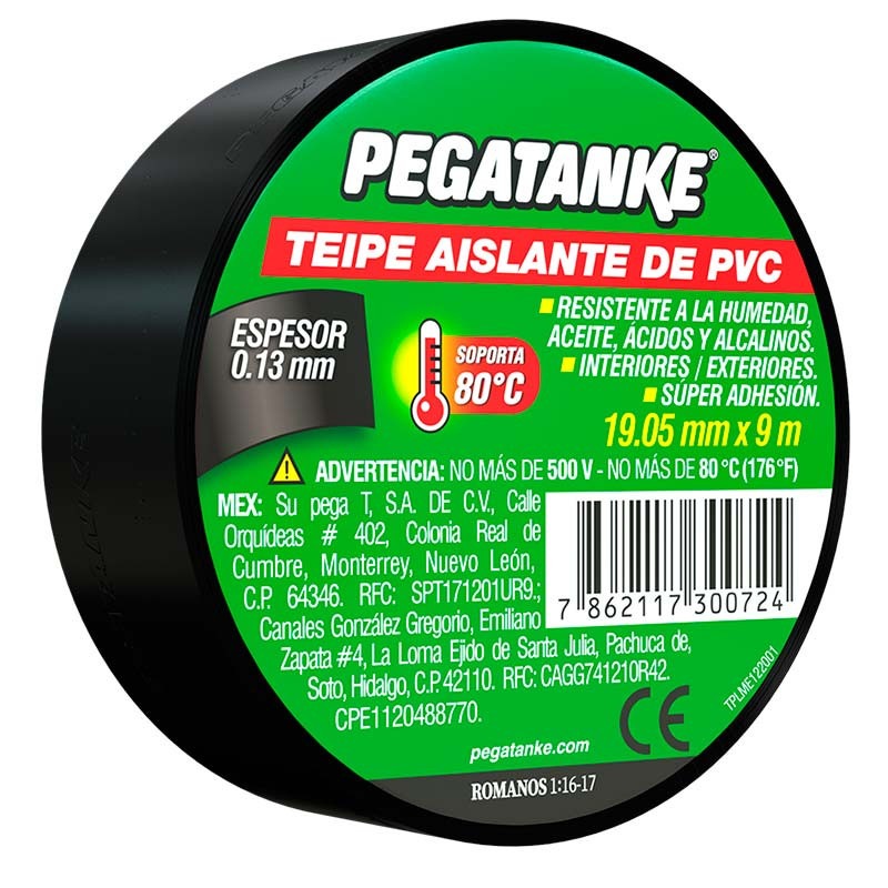 Cinta Aislante 9 Metros x 3/4&quot;  No inflamable / PEGATANKE / DEWALT-5-C-3-A-2