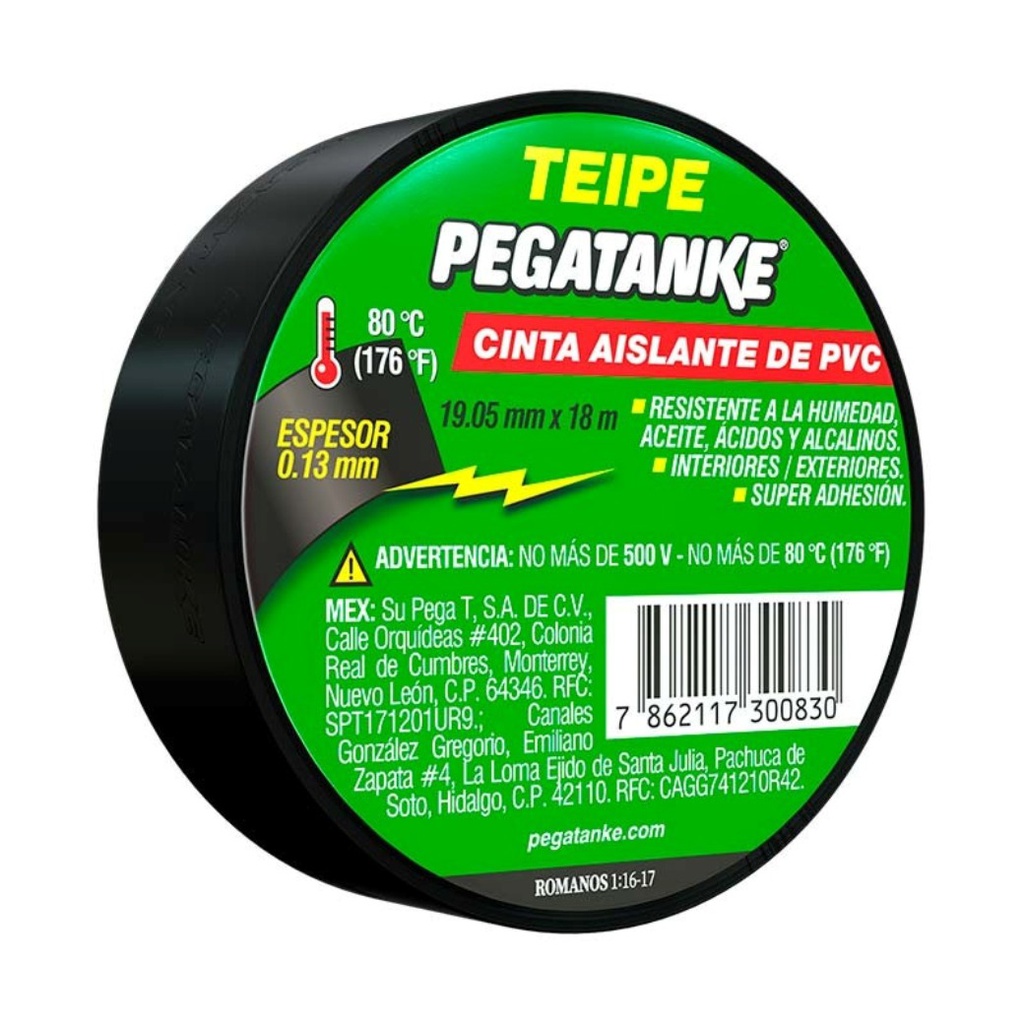 Cinta Aislante 18 Metros x 3/4&quot;  No inflamable / PEGATANKE / DEWALT-5-C-3-A-1