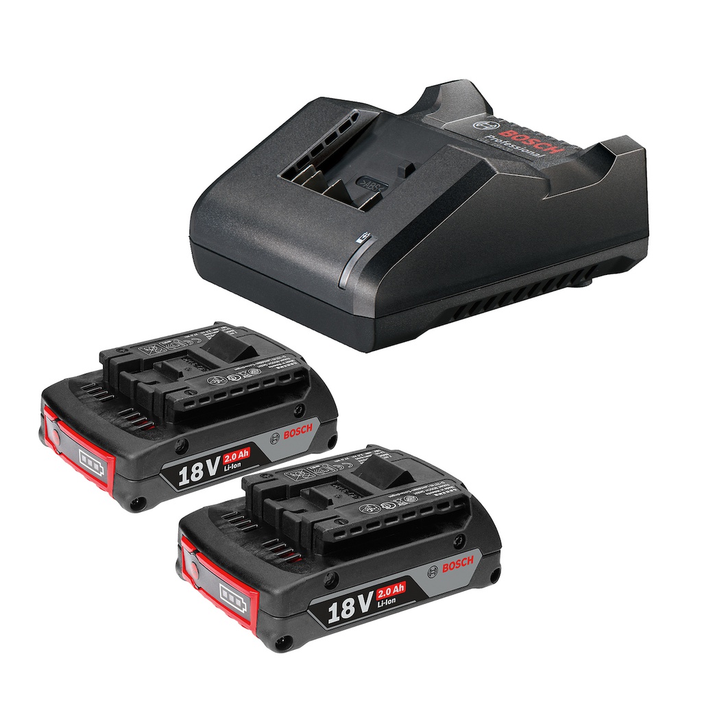 Bateria BOSCH 18 V LITHIUM-IO / STARTER KIT / GAL 18V-20 / 2.0 Ah / BOSCH-12-B-1