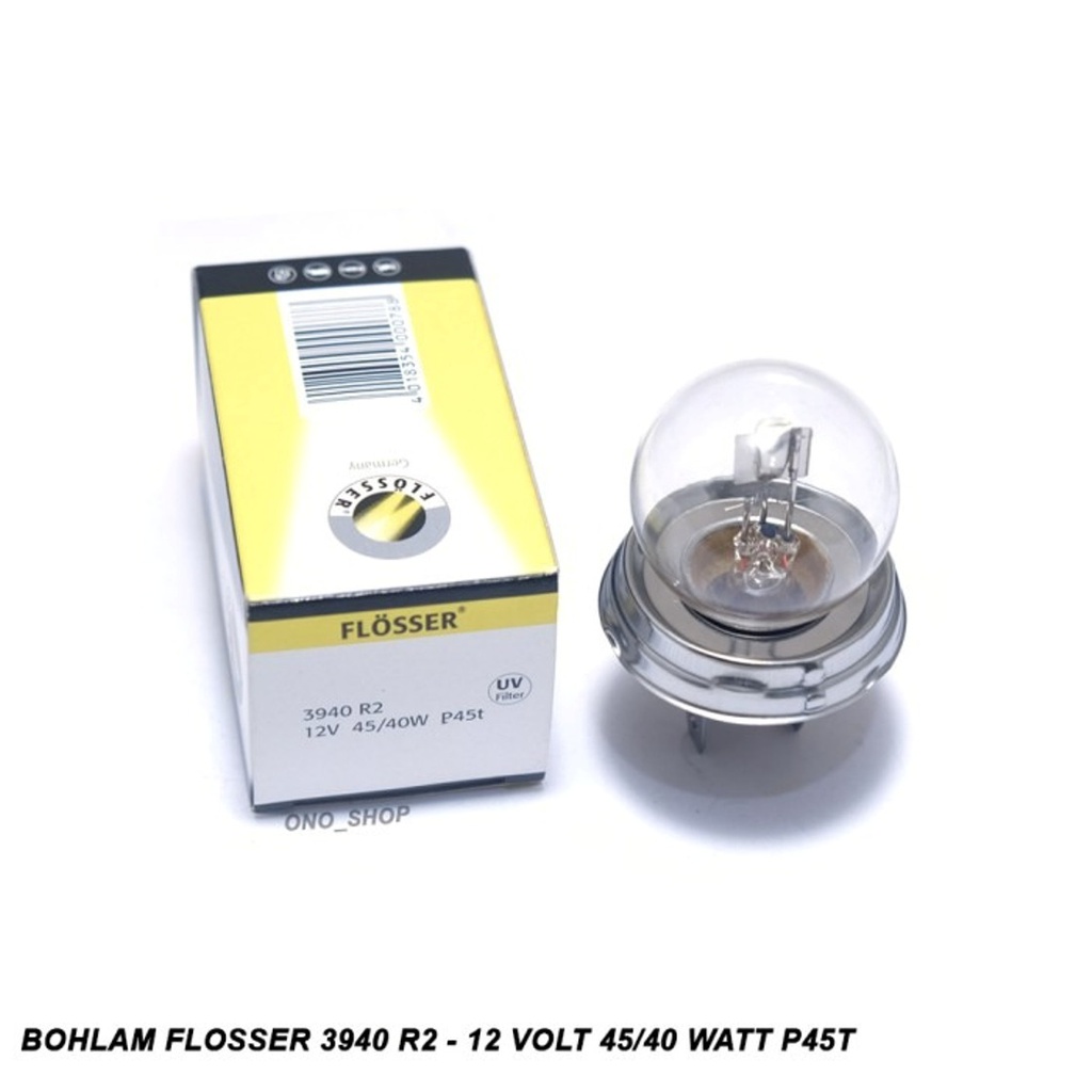 Bombilla Auxiliar FLOSSER 3940 R2 / 12V 45/40W / P45T /= 7951 / BOSCH-10-C-1