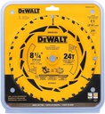 Disco Sierra Circular 8 1/4" 24D Corte Fino / DEWALT-Tabla-1