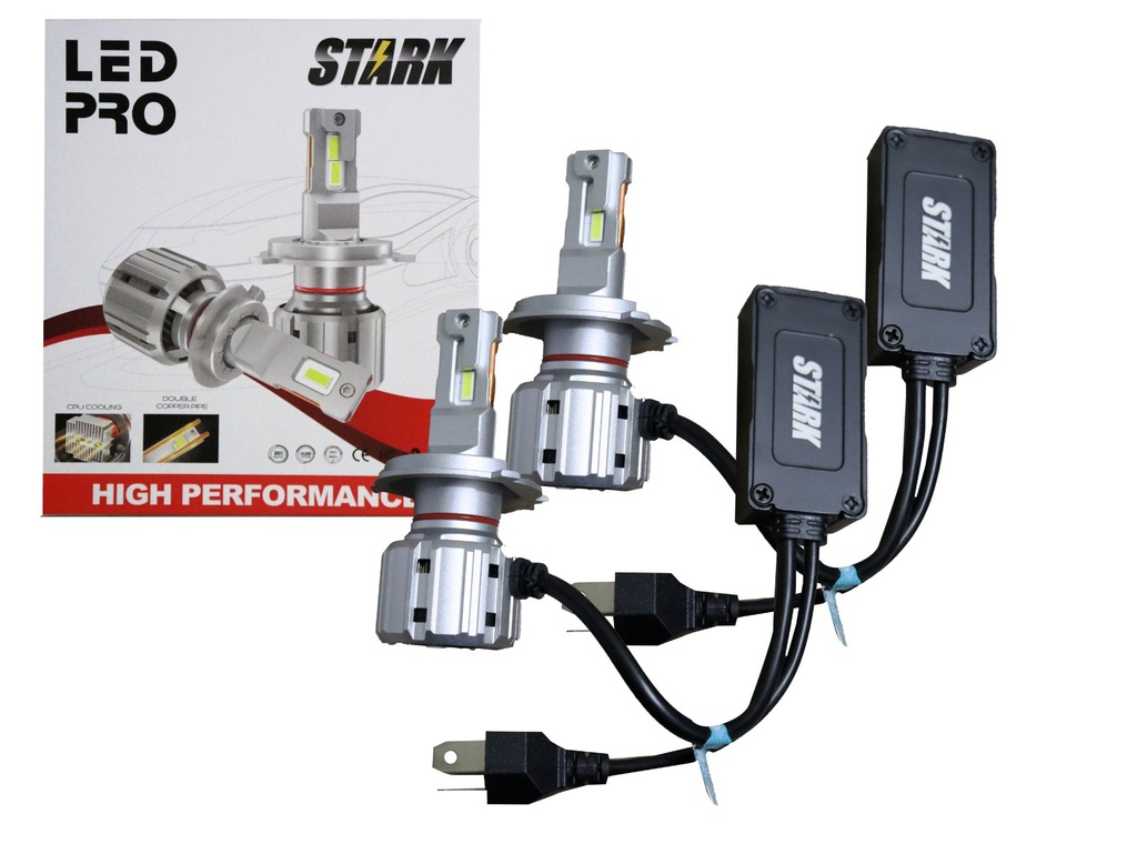 Bombilla LED STARK / H4 / 9,6-55 V / 12,000LM / CON CANBUS / BOSCH-